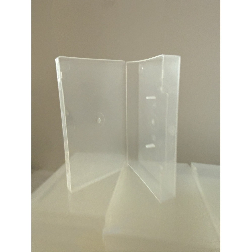 Lot of 50 Empty Cassette Tape Cases Norelco Style Clear Plastic NEW Bulk Pack